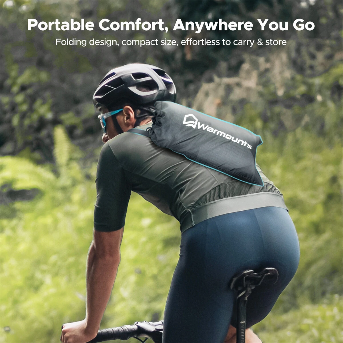 (image for) 2Pcs WARMOUNTS Portable Camping Chair, 400LBS Folding Backpacking Chair Side Pocket Carrying Bag, Ultralight Compact Beach Chair for Picnic Hiking Fishing