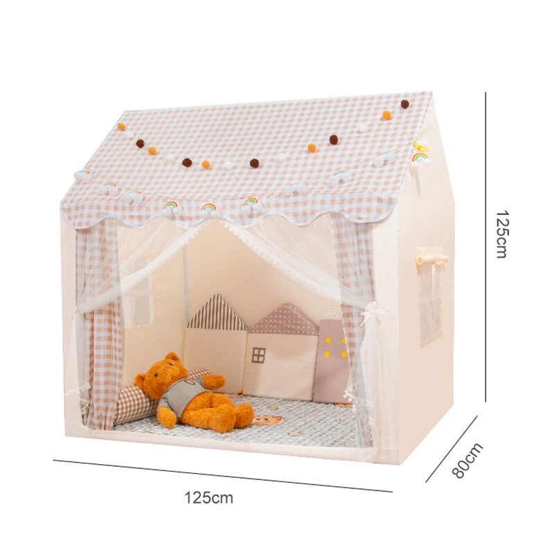 (image for) IPRee Kids Tent Indoor Outdoor Castle Playhouse for Boys and Girls with Baby Room Ideal for Outdoor Recreation Games