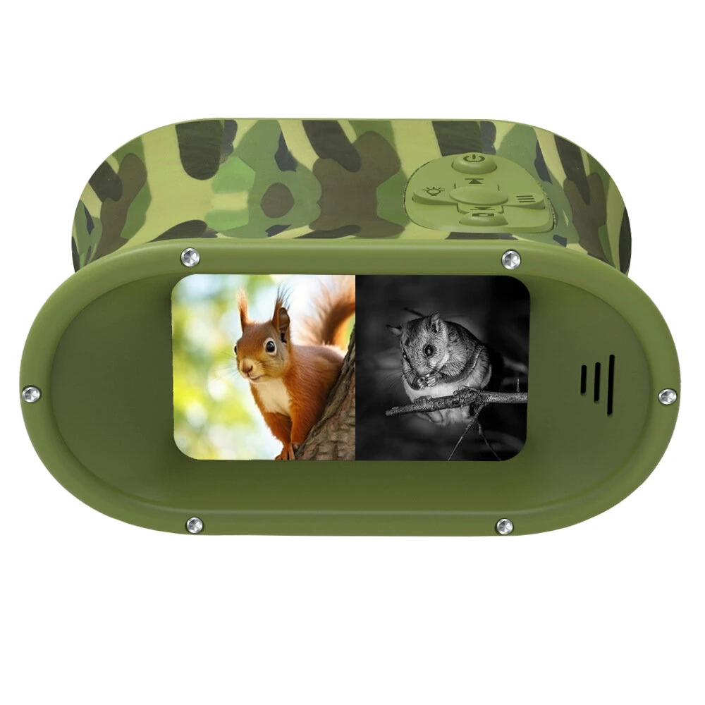 (image for) Kids Teens Night Vision Binoculars with 2.4 inch Display 8X Zoom and 5W Tactical LED Light Best Gifts for your Children-DT15